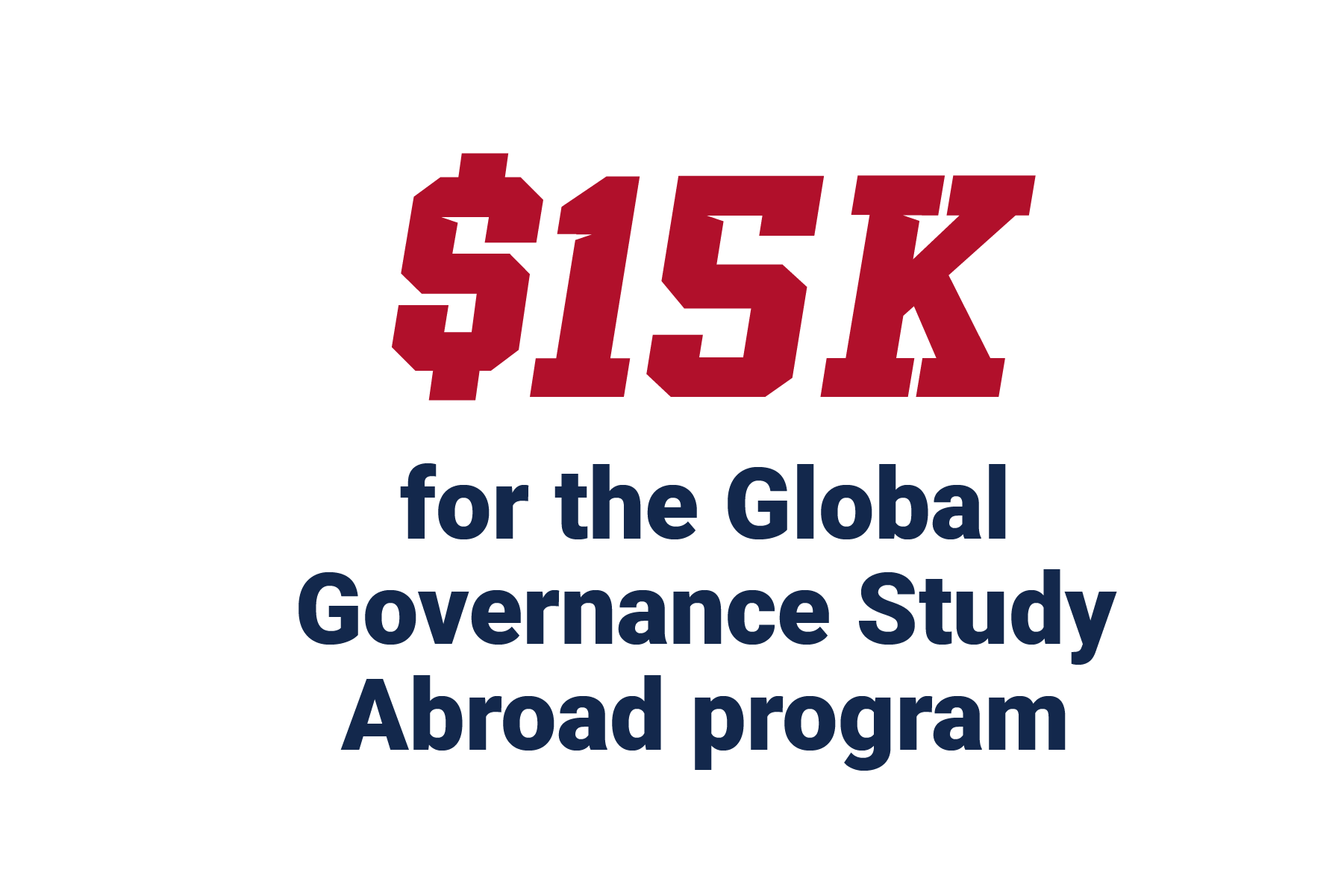 $15K for study abroad